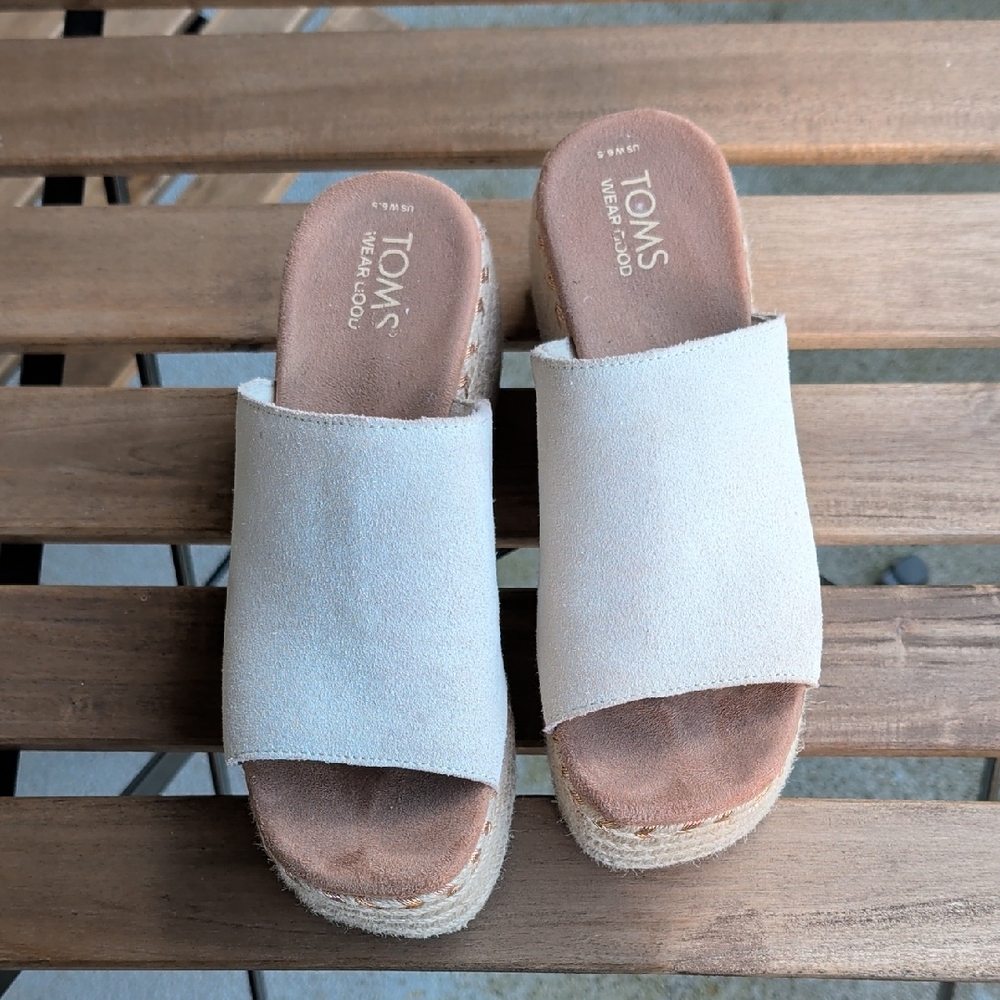 TOMS Women's White Mules